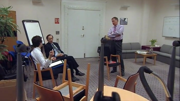 - AND WITHOUT TERRI. - YEAH, I'VE BLOCK-BOOKED 14 MEETING ROOMS. 