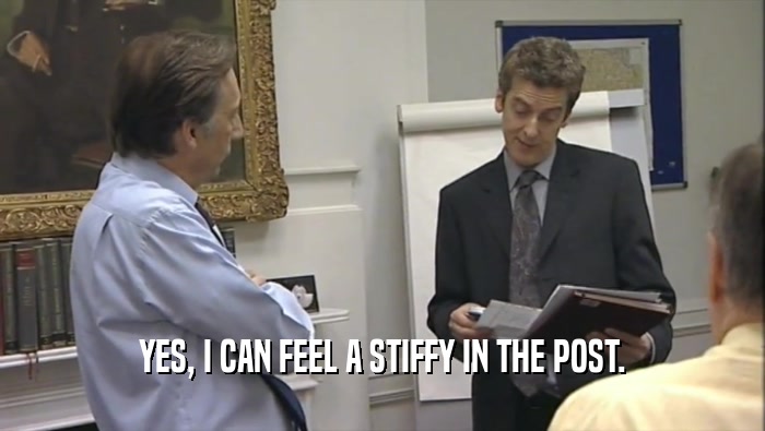 YES, I CAN FEEL A STIFFY IN THE POST.  