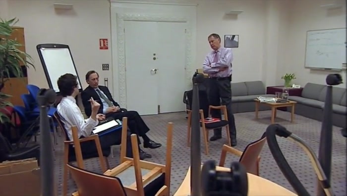 - AND WITHOUT TERRI. - YEAH, I'VE BLOCK-BOOKED 14 MEETING ROOMS. 
