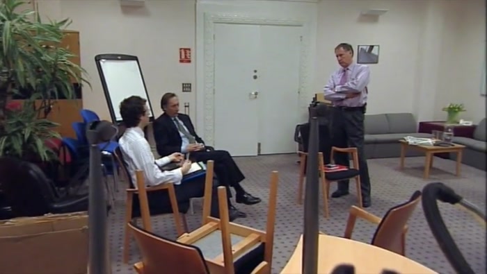 SO, ERM, ESSENTIALLY THIS IS JUST US AGAIN BUT IN A BIGGER ROOM, ISN'T IT? 