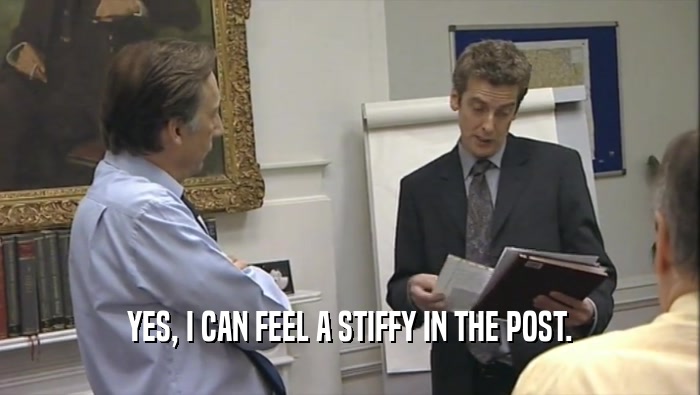 YES, I CAN FEEL A STIFFY IN THE POST.  