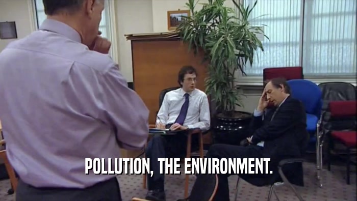 POLLUTION, THE ENVIRONMENT.  