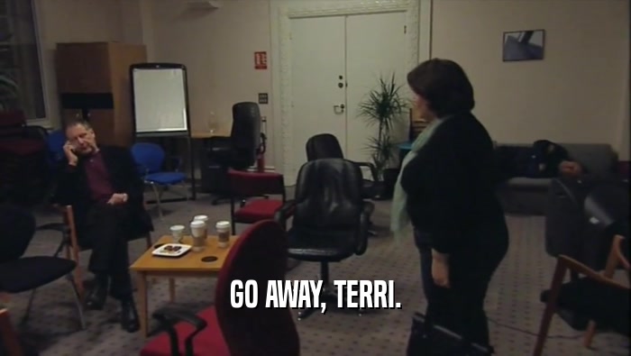 GO AWAY, TERRI.  