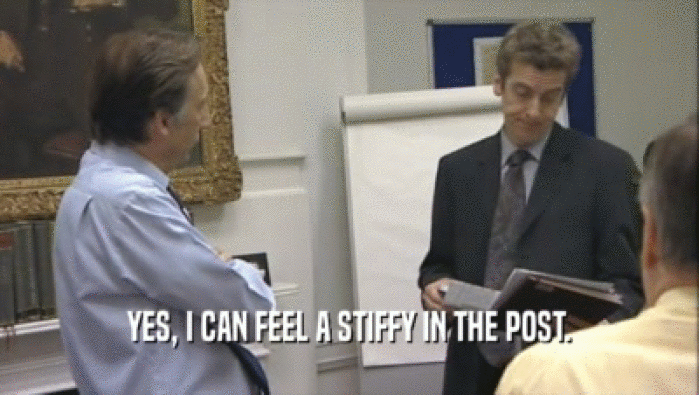 YES, I CAN FEEL A STIFFY IN THE POST.  