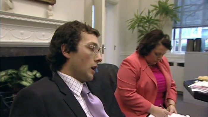 - I HAVE JUST BEEN INVITED TO A... - (KNOCK AT DOOR) 