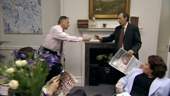 - IT'S MALCOLM. HE WANTS TO SPEAK TO YOU. - GO ON. 