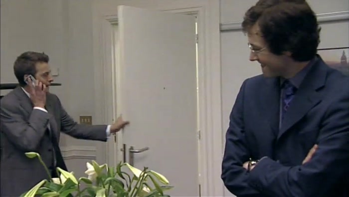 NO, HE WAS ALREADY THERE WHEN I GOT THERE, HE WAS TALKING TO HER. 