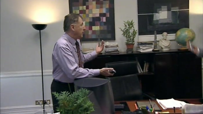 WE SAY, ''FUCK OFF, HE'S SELLING IT,'' THEY GO AWAY AND HUGH HAS A PLACE IN TOWN. 