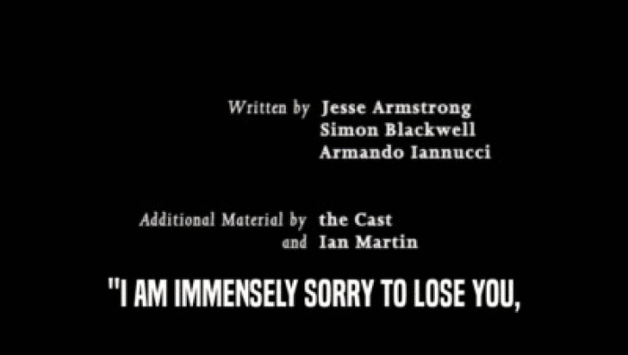 ''I AM IMMENSELY SORRY TO LOSE YOU,  