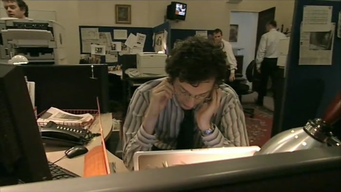 I'VE MANAGED TO PERSUADE HIM TO GO OVER AND HAVE A WORD AT ITN. 