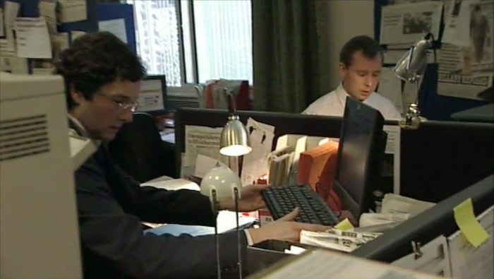 SO I'VE BEEN GIVEN A DESK IN NUMBER TEN...  