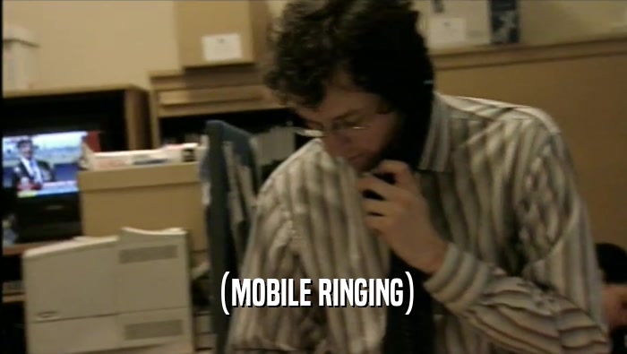 (MOBILE RINGING)  