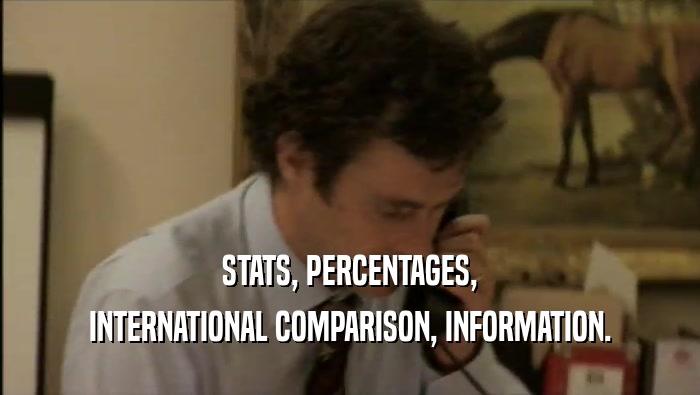 STATS, PERCENTAGES, INTERNATIONAL COMPARISON, INFORMATION. 