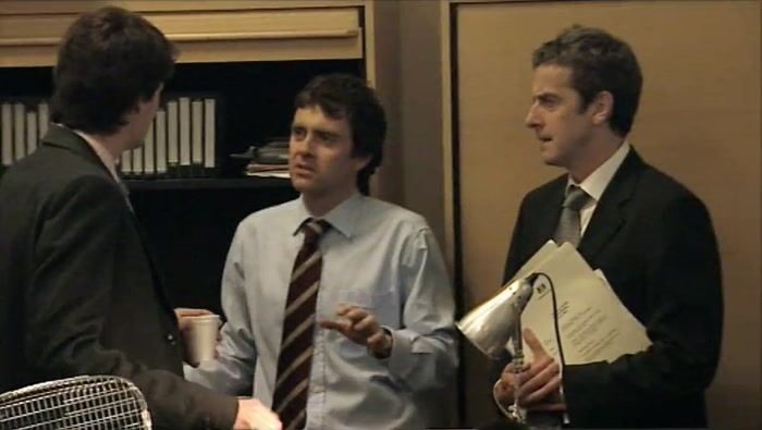 YOUR DAD TOLD US THAT HE DIDN'T KNOW YOU WORKED FOR THE COMPANY. YOU NEVER TOLD HIM. 