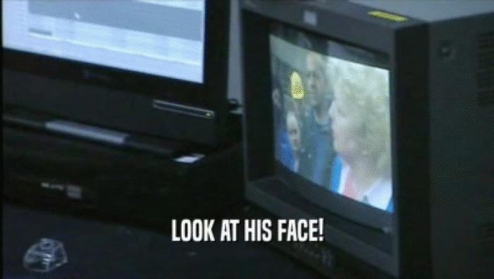 LOOK AT HIS FACE!  