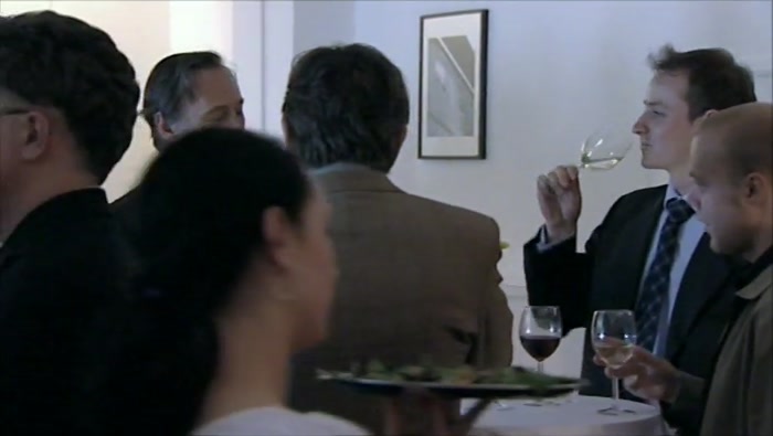  AND JULIUS NICHOLSON SAYS, ''I'M SORRY, BUT  I THINK YOU'LL FIND YOU'RE SITTING IN MY SEAT.'' 