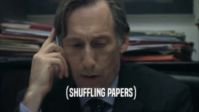  (SHUFFLING PAPERS)  