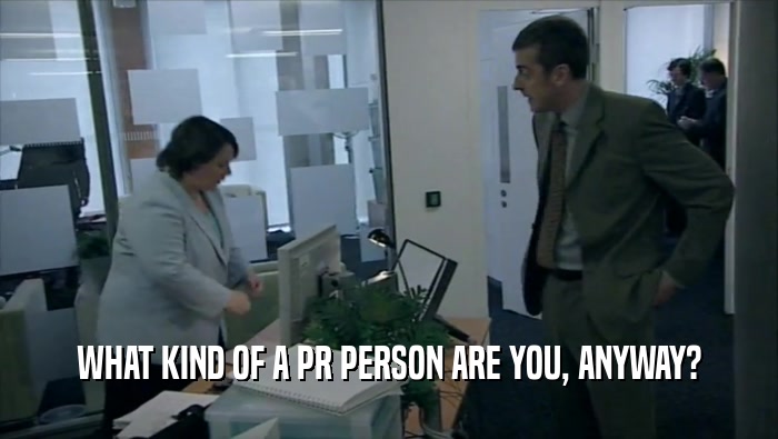 WHAT KIND OF A PR PERSON ARE YOU, ANYWAY?  