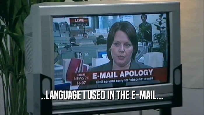 ..LANGUAGE I USED IN THE E-MAIL...  