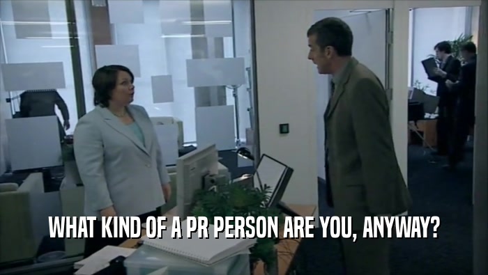 WHAT KIND OF A PR PERSON ARE YOU, ANYWAY?
  