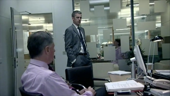 I DON'T LIKE THE GLASS WALLS ON THIS FLOOR. I JUST FEEL A BIT EXPOSED. 