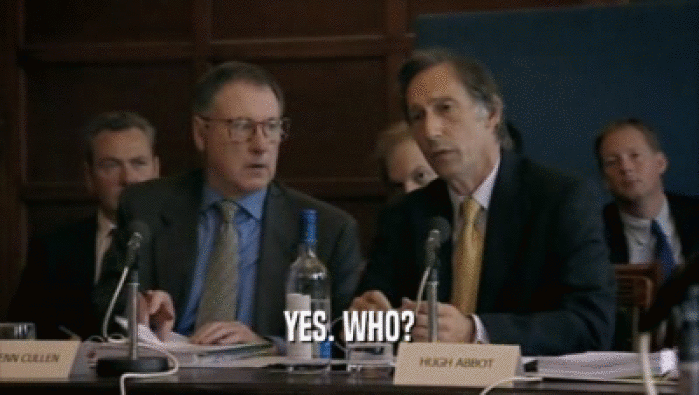 YES. WHO?  
