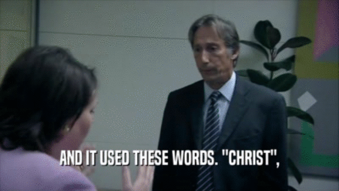AND IT USED THESE WORDS. ''CHRIST'',
  