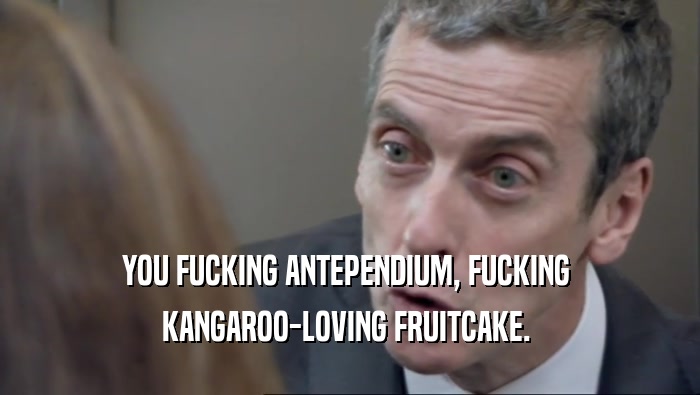 YOU FUCKING ANTEPENDIUM, FUCKING  KANGAROO-LOVING FRUITCAKE.  