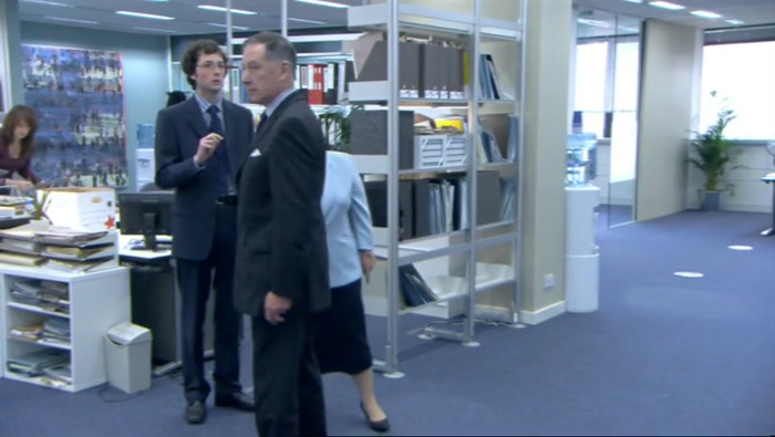 HE WORKS AT MENSWEAR AT SELFRIDGES.   