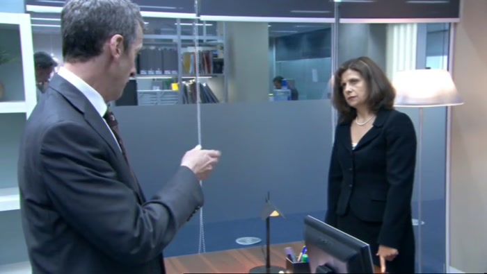 SAYING THAT YOUR HUSBAND IS LEAVING HIS JOB.  