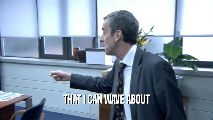 THAT I CAN WAVE ABOUT  
