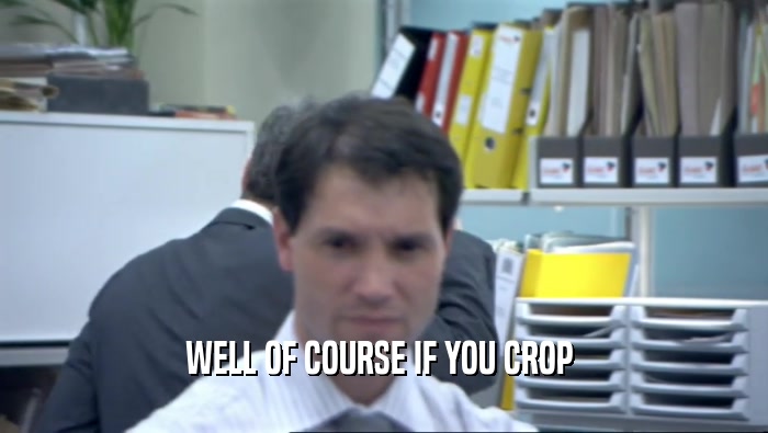 WELL OF COURSE IF YOU CROP   