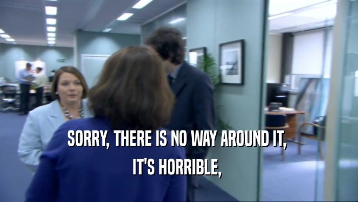 SORRY, THERE IS NO WAY AROUND IT,  IT'S HORRIBLE,  
