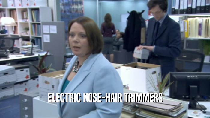 ELECTRIC NOSE-HAIR TRIMMERS  