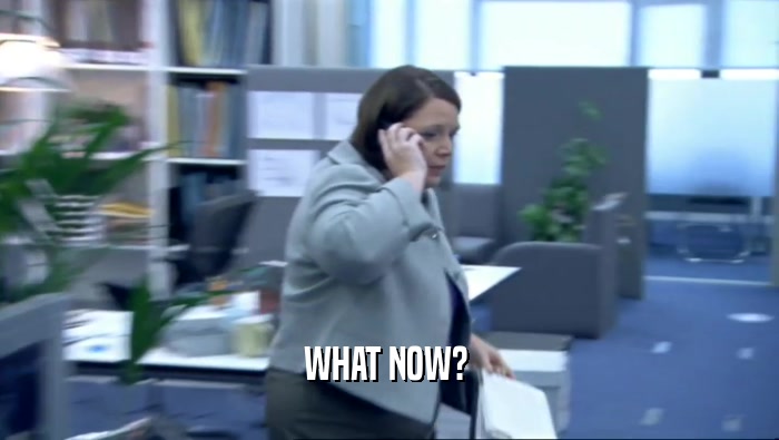 WHAT NOW?   