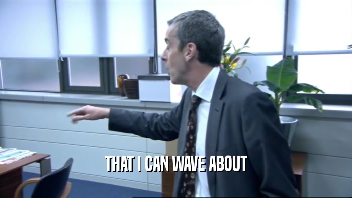 THAT I CAN WAVE ABOUT  