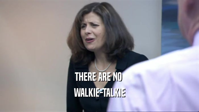 THERE ARE NO  WALKIE-TALKIE 