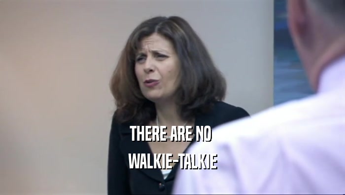 THERE ARE NO  WALKIE-TALKIE 