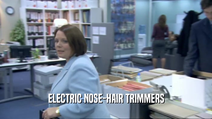 ELECTRIC NOSE-HAIR TRIMMERS  