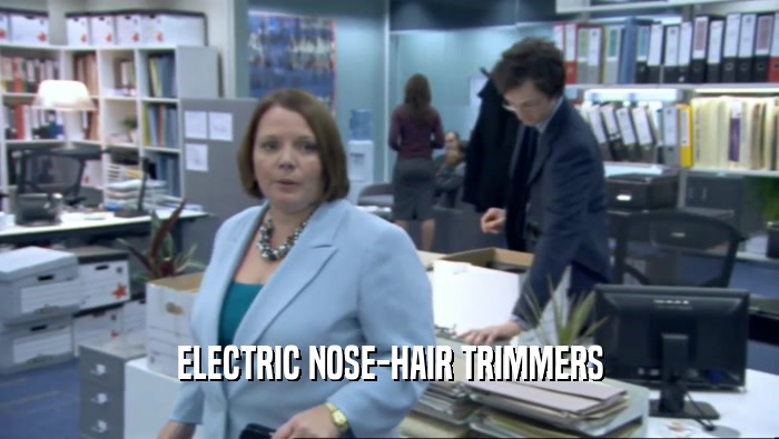 ELECTRIC NOSE-HAIR TRIMMERS  