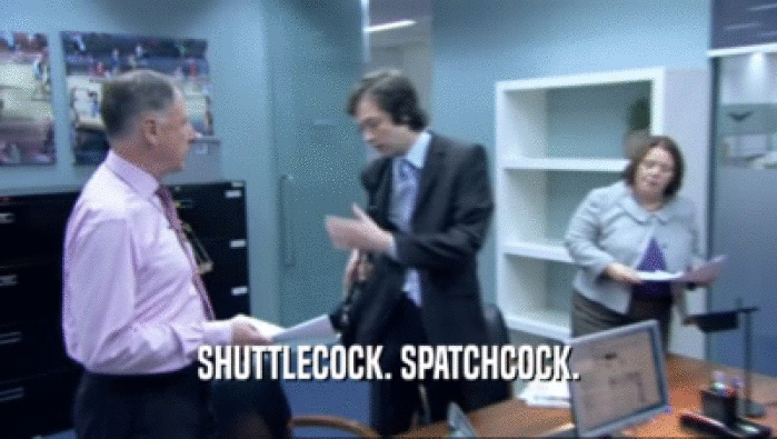 SHUTTLECOCK. SPATCHCOCK.  
