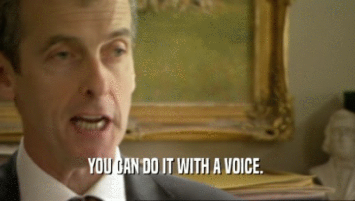 YOU CAN DO IT WITH A VOICE.   