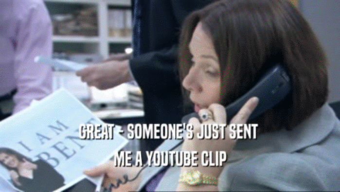 GREAT - SOMEONE'S JUST SENT  ME A YOUTUBE CLIP 