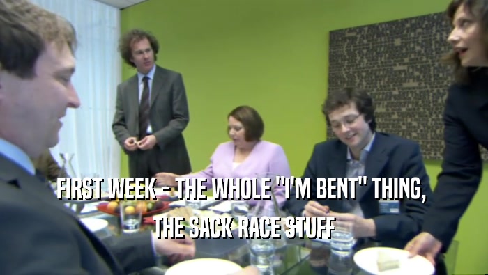 FIRST WEEK - THE WHOLE 