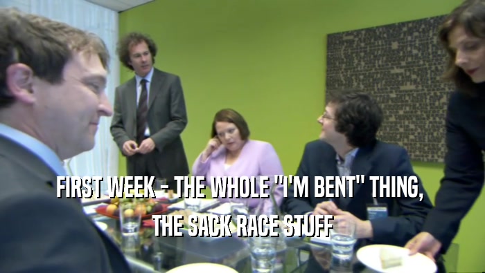 FIRST WEEK - THE WHOLE 