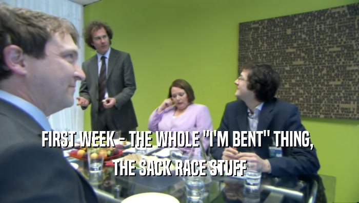 FIRST WEEK - THE WHOLE 