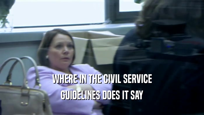 WHERE IN THE CIVIL SERVICE GUIDELINES DOES IT SAY 