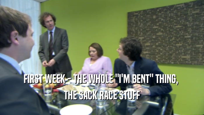 FIRST WEEK - THE WHOLE 