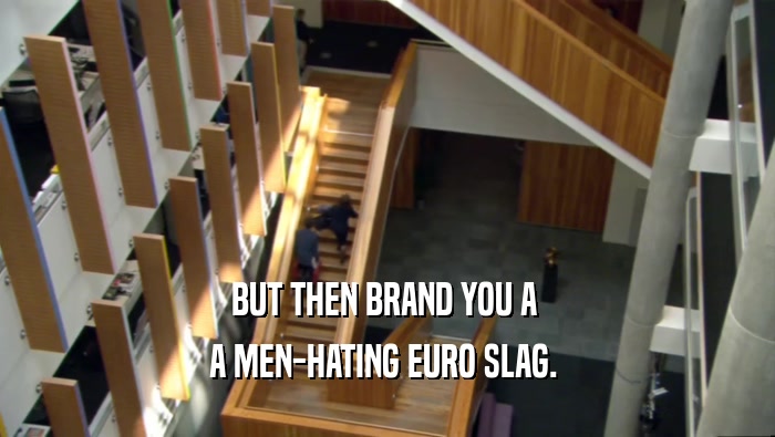 BUT THEN BRAND YOU A  A MEN-HATING EURO SLAG.  