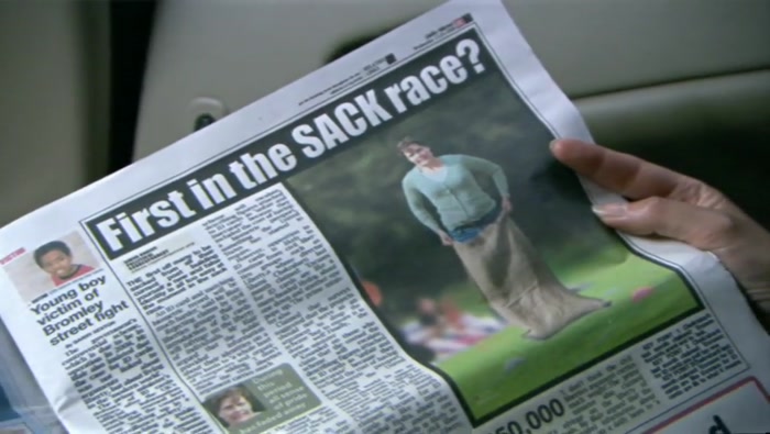 IT WAS A PIECE ABOUT WHAT  A GOOD SACK RACER I AM.  